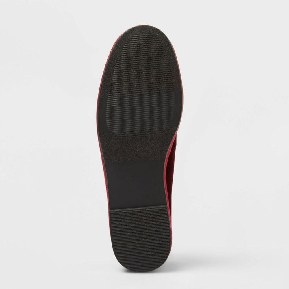 Universal Thread - Women’s Halston Ballet Flats with Memory Foam Inso Burgundy - Picture 4 of 4
